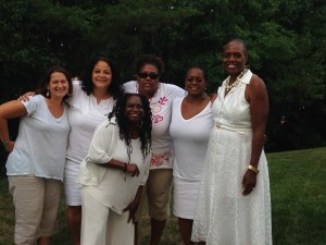 Members of the Justice Roundtable, Kara Gotsch, Jasmine Tyler, Nkechi Taifa, Jesselyn McCurdy, Angelyn Frazer-Giles and Nicole Austin-Hillery (from left to right)            